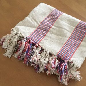New Striped Turkish Towel, linen and cotton blend